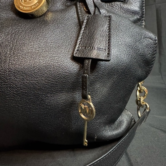 Michael Kors Black Leather Tote Bag - Picture 4 of 9